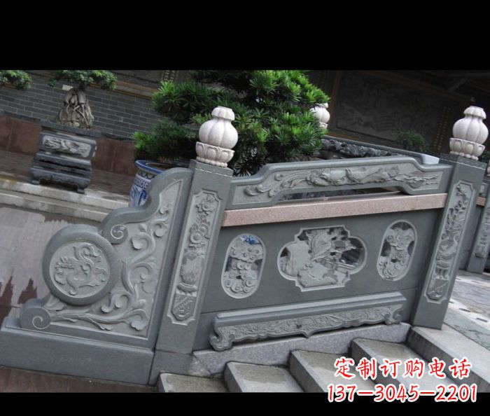 山东园林景观大理石栏板雕塑 (6)