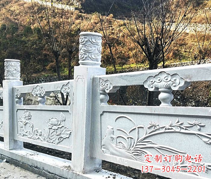 山东园林景观大理石栏板石雕 (7)