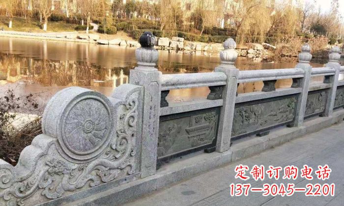 山东园林景观大理石栏板石雕 (10)