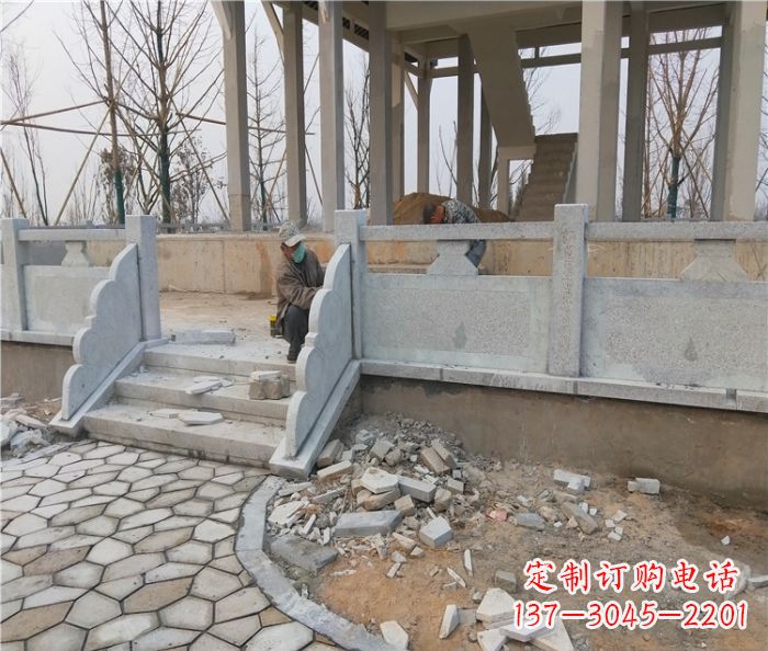 山东园林景观大理石桥栏板石雕_2 (2)