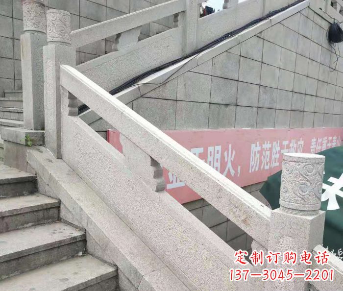 山东园林景观大理石桥栏板石雕_1 (2)