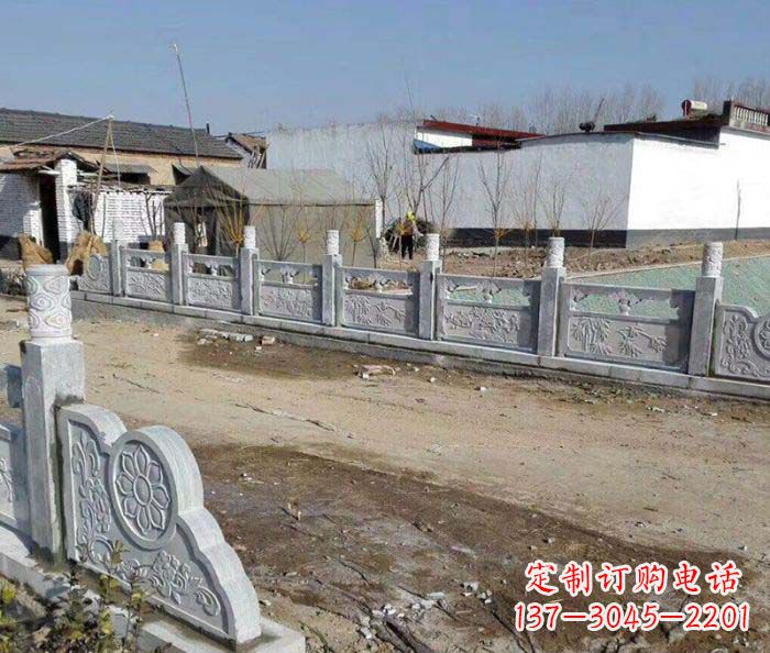 山东园林景观仿古栏板石雕
