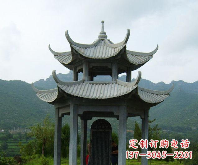 山东园林景观仿古凉亭石雕