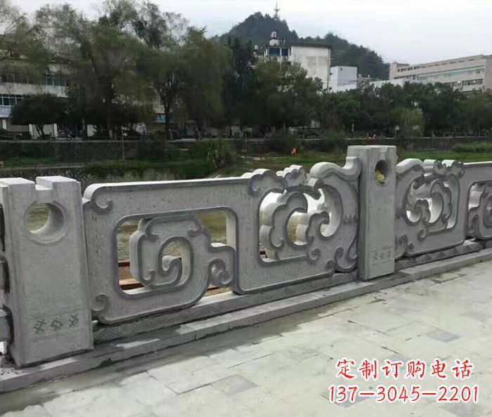 山东园林景观仿古石雕栏板_1