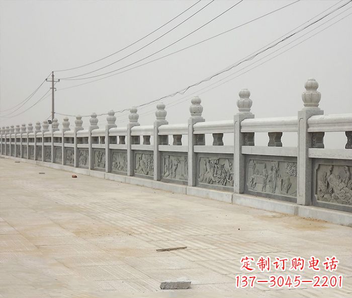 山东园林景观仿古石雕栏板_2