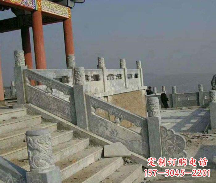 山东园林景观仿古石雕栏板
