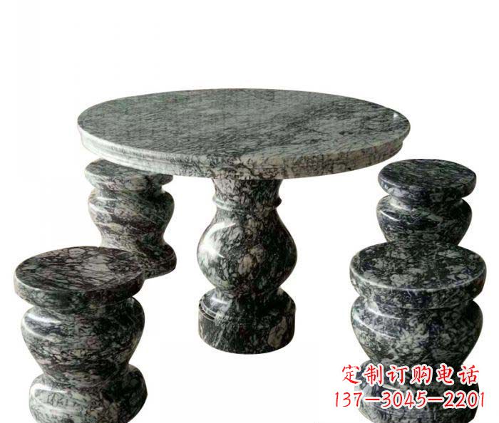 山东园林景观圆形石桌凳