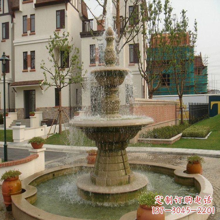 山东园林石雕喷泉