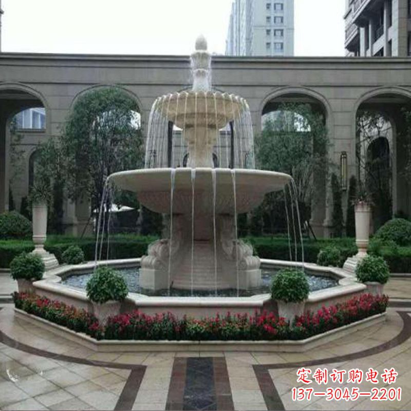 山东园林石雕喷泉雕塑