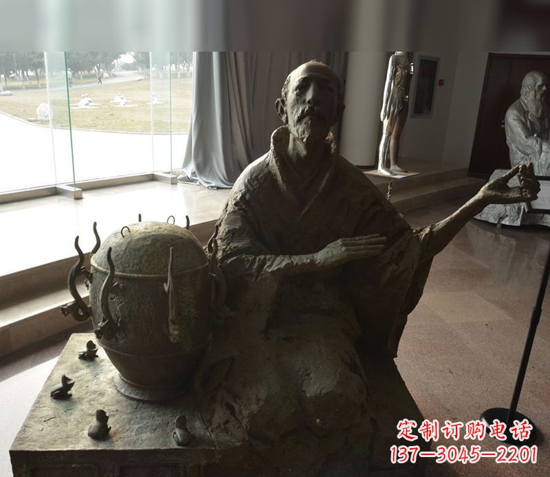 山东张衡铜雕