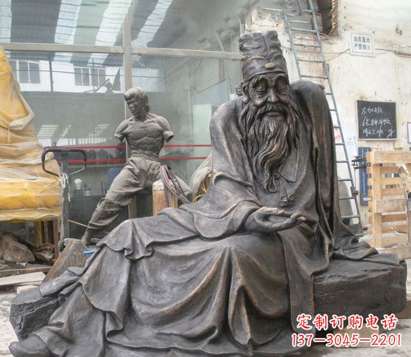 山东张仲景铜雕
