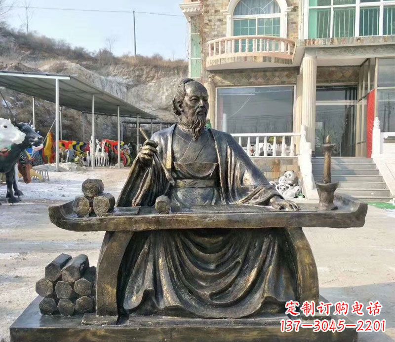 山东张仲景铜公园雕