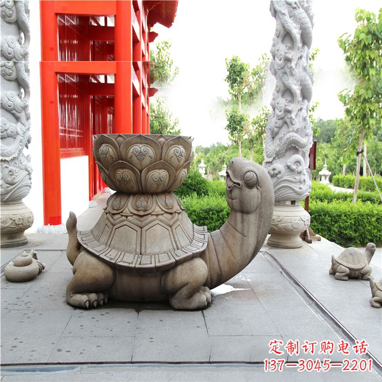 山东长寿龟乌龟石雕