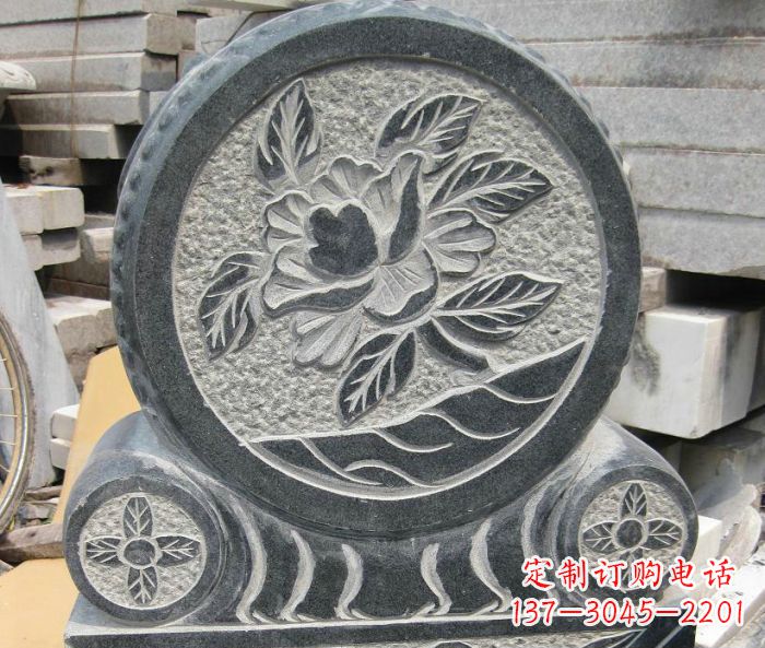山东招财抱鼓石仿古石门墩