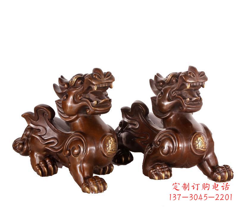 山东招财进宝貔貅铜雕