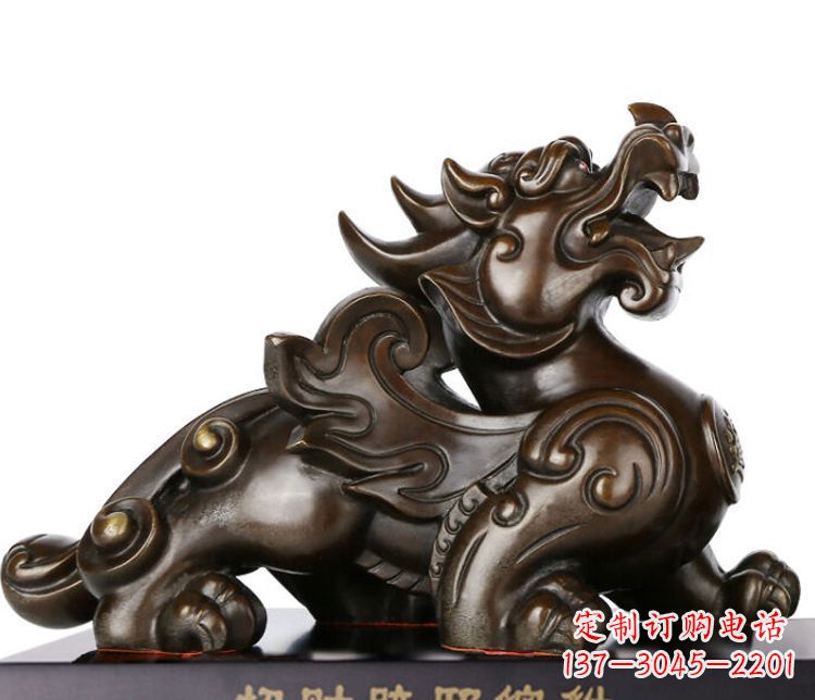 山东招财辟邪貔貅铜雕摆件 