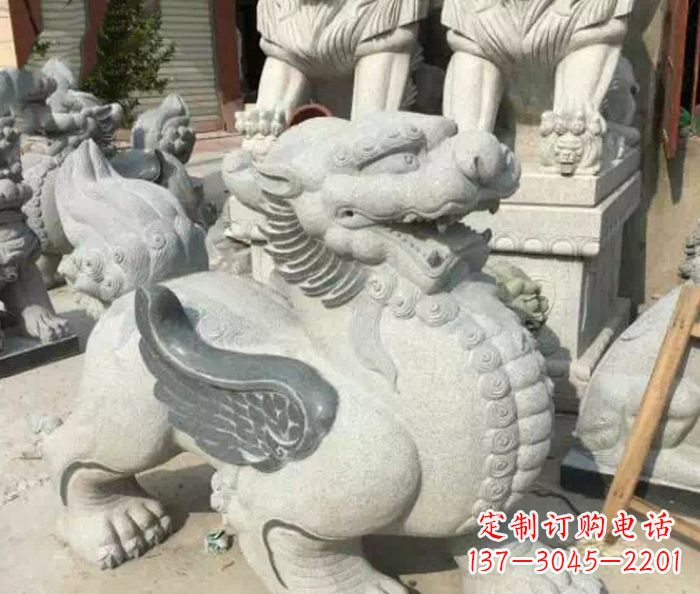 山东招财神兽仿古貔貅石雕