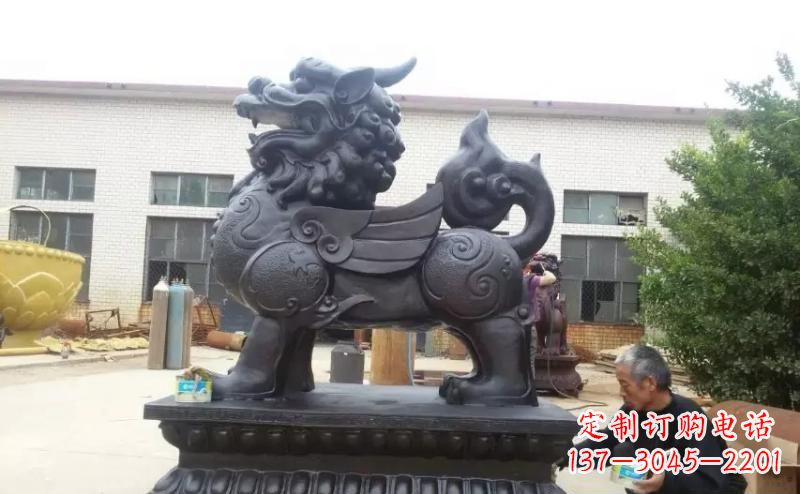 山东招财神兽貔貅铜雕
