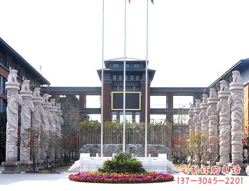 山东中国华表雕塑-校园园林广场景观装饰雕塑
