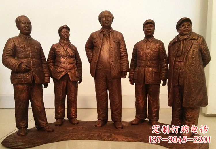 山东中国近代伟人系列铜雕像