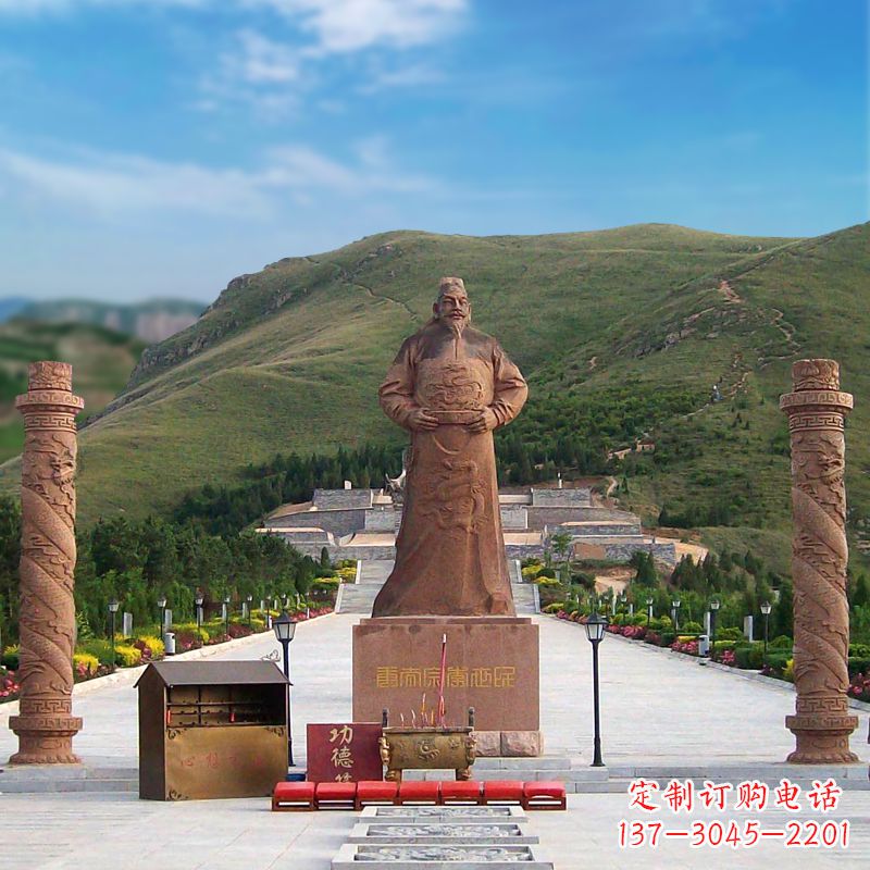 山东中国历史名人大型李世民景观雕塑