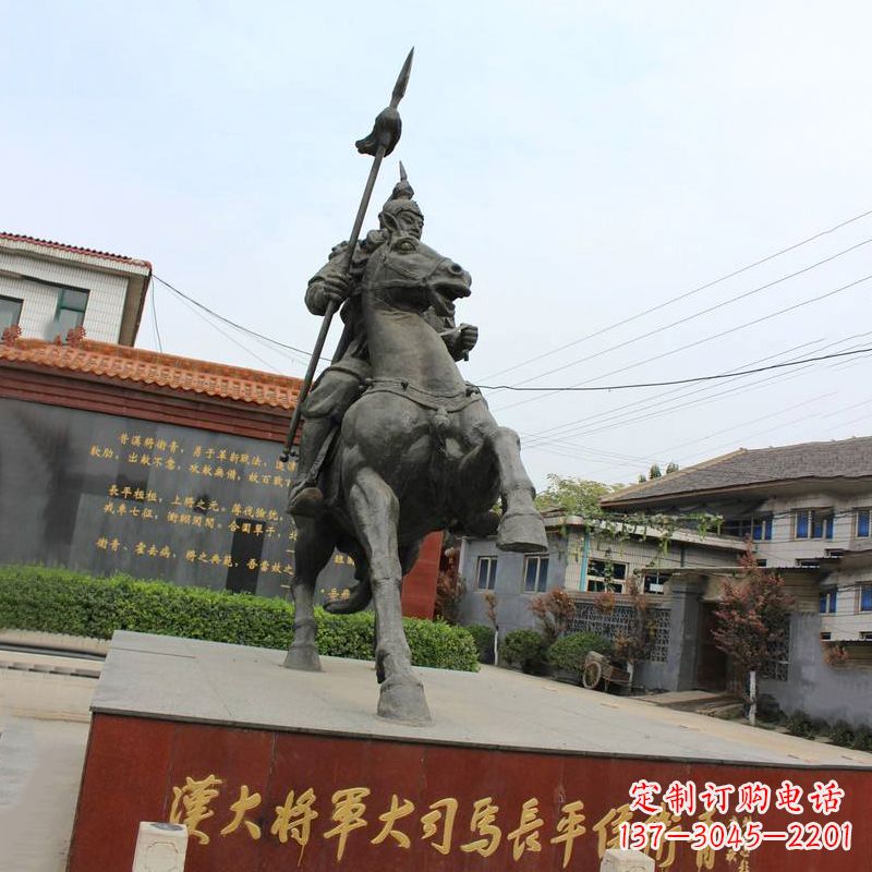 山东中国历史名人汉朝著名将领民族英雄卫青铜雕塑像