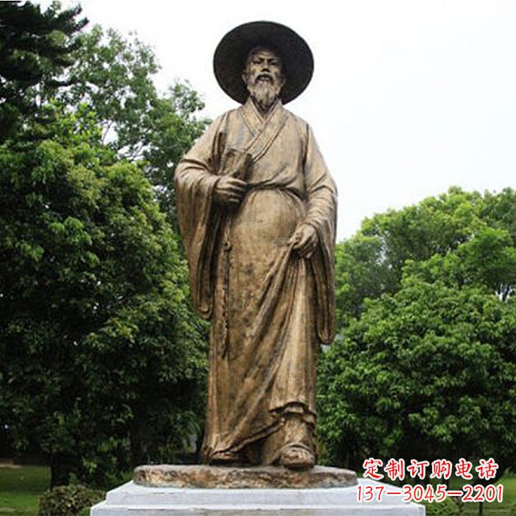 山东中国历史文化名人北宋文学家苏轼苏东坡铜雕像