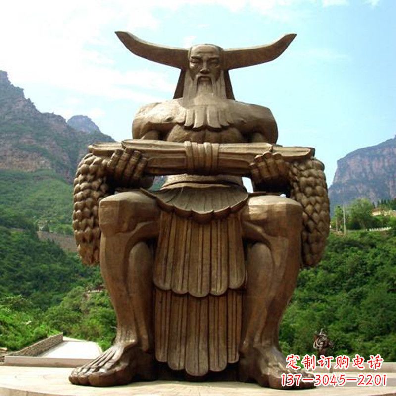 山东中华民族人文初祖五榖神农大帝大型景观雕塑