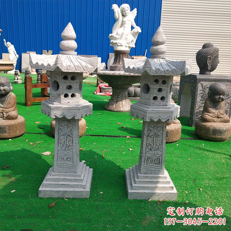 山东中式大理石灯笼