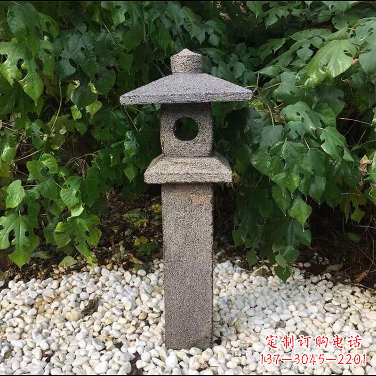 山东中式复古园林石灯