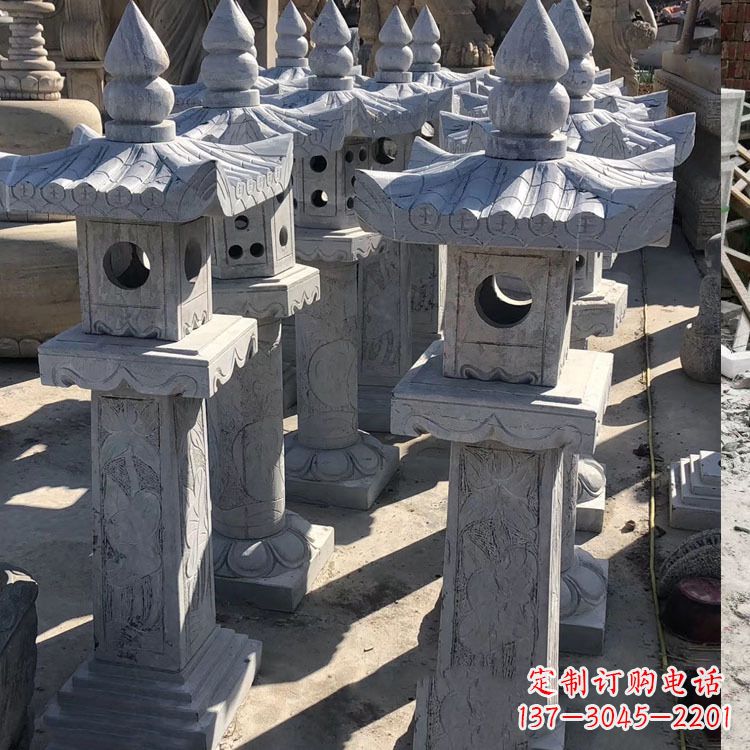 山东中式汉代石雕灯笼