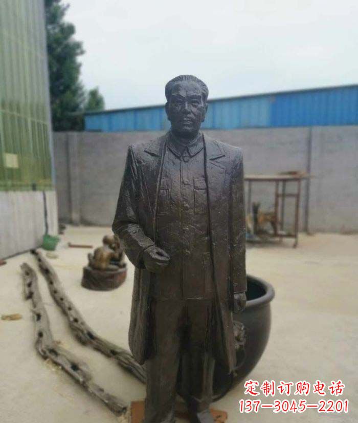 山东周恩来铜雕 (2)