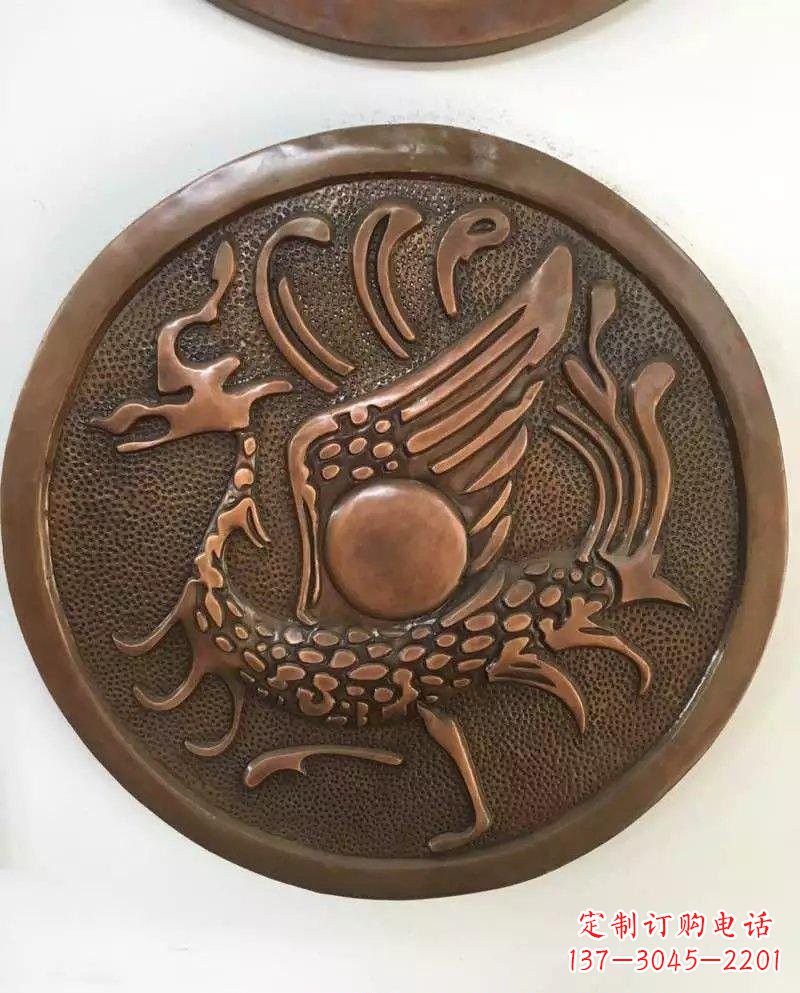 山东朱雀铜浮雕