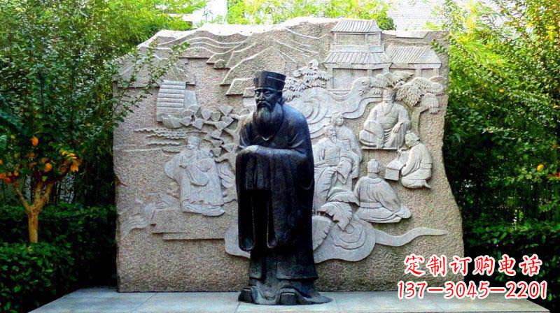 山东朱熹古代名人铜雕_2