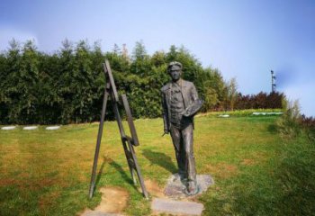 山东徐悲鸿城市雕塑公园铜雕像