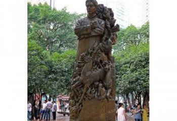 山东徐悲鸿铜雕