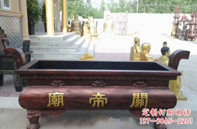 山东铸铜关帝庙香炉
