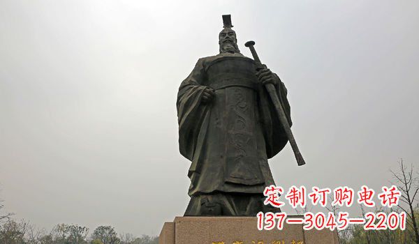 山东铸铜刘邦雕塑
