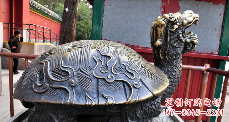 山东铸铜龙龟神兽铜雕