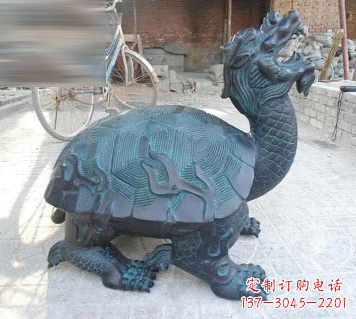 山东铸铜龙龟雕塑222